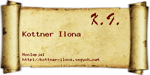 Kottner Ilona névjegykártya